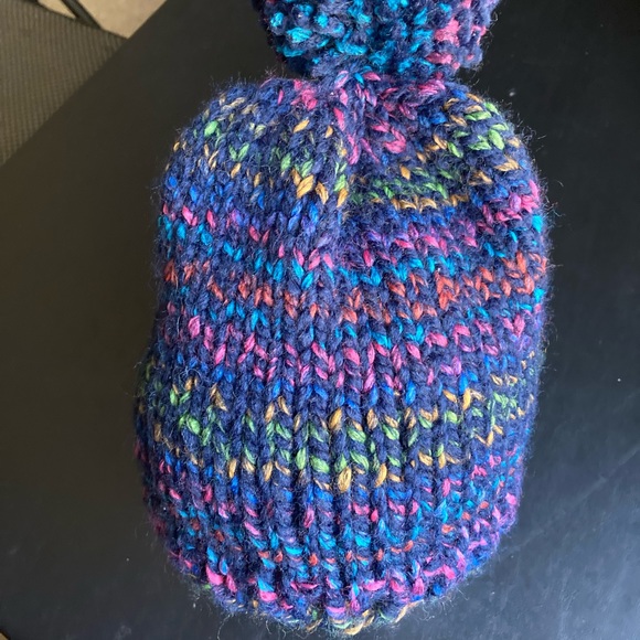 Hand Knit Chunky Beanie with Pom Pom! - Picture 3 of 7